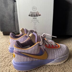 LeBron XX Sneakers in Purple and Gold size 7